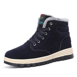 Breakj Men's Shoes Winter Plus Thick Snow Boots Trend High Help Martin Boots Men's Cotton Shoes Warm Casual