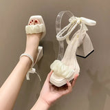 Breakj Sandals Are Purchased In Advance, Comfortable Permeable PU Rubber Coarse And High-Heeled