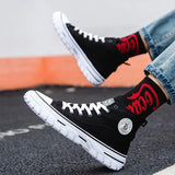 Canvas Shoes Men Fashion Summer Casual Sneakers Student Casual Shoes High Top Man Vulcanize Shoes 2021 Off White