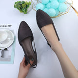 New Fashion Women's Flat Shoes Pointed Toe Light Luxury Sandals Women Designers Elegant Woman Casual Comfortable