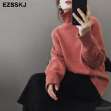 sweaters warm sweater oversize female women's turtleneck 2020 Autumn Winter women's wool sweater women's jumper pull