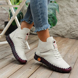 Breakj Hand-Sewn Women's Shoes High-Cotton Shoes Casual Shoes Winter Plus Velvet Warm Soft Soles Anti-Slip Mother
