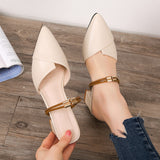 Spring And Summer New Baotou Sandals For Women Wearing Two-Word Sandals With Cool Half-Towed