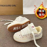 Breakj Shoes Autumn Tie Low Help (Help Less Than Cm) Rubber Women's Comfortable And Versatile