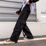 Elastic Waistband Loose Harem Embroidery Tie Dye Contrast Jogger Pant Women Man Streetwear Korean Harajuku Punk Hip