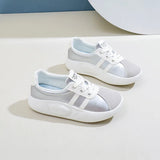 Breakj 2024 New Korean Version Ins Breathable Small White Shoes Women's Low Top Casual Board Shoes Platform Shoes RM