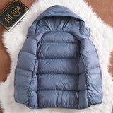 New Ultra Light Hooded Short Jacket Women 90% White Duck Down Coat Casual Windbreak Parkers Lightweight Warm Snow