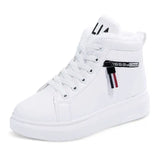 Breakj Children Winter 2025 New Korean Version Of The Velvet Small White Shoes Women's Cotton Shoes High Help Thick Bottom Snow Boots