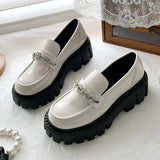 white Loafers women platforms shoes lolita Mary Jane shoes Girls Japanese School Jk Uniform Accessories Lolita