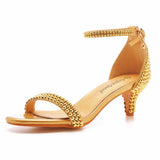 Breakj Cm Light Mouth With Low Heel High Heel Gold Pearl Wedding Dress Bridal Banquet