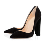 Large Size Classic Pointed High Heels Sexy Leopard Print Lacquered Leather Banquet Party