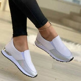 Fashion Sneakers Ladies Lace Up Vulcanized Shoes Casual Female Flat Comfort Walking Shoes Woman 2021
