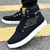 And Winter Style High Upper Shoes Korean Version Male Shoes Student Canvas Shoes Men's Casual Shoes Trend All Kinds Of Board