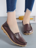 Hot Sale Women Round Head Shoes Solid Color Sewing Women Summer Comfy Flat Sneakers Leisure Walking Femininas Footwear Plus
