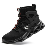 New Work Boots Men Safety Shoes Steel Toe Safety Ankle Boots Indestructible Shoes Anti-smash Work Socks Sneakers