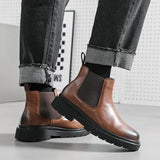 Breakj Chelsea Boots Men's Locomotive Short Boots Autumn And Winter Senior Martens