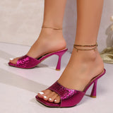 Breakj Head Thin Heel Sandals Women 2025 Autumn New Type Sexy Fish Mouth High Heel Cold