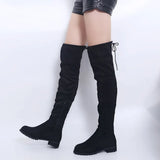 Sexy 3 Colour Thigh High Boots Female Winter Boots Women Over the Knee Boots Flat Stretch Fashion Shoes 2022 New Riding Boots