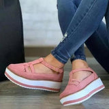 Bow Spring Summer Shoes Women Hemp High Heel Platform Outdoor Leisure Buckle Slippers Beach Sandals Ladies Sexy T-Strap