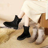 Shoes Women 2023 New Winter Fur One Snow Boots Ankle Boots Big Cotton Shoes