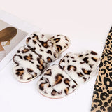 Slippers Women Cozy Faux Fur Indoor Floor Slides Flat Soft Furry Shoes Women Home Slippers Female Winter Warm Flip