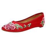 Breakj Shoes Single Shoes Spring And Autumn Fashion Embroidered Cloth Shoes Muller Women's Single Shoes Leisure A Foot