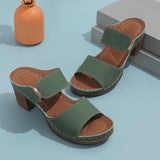 Breakj Thick High With Cool Slippers 2024 New Summer Large Size A Word With Slippers Fashion Slippers