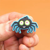 Cute Christmas Monstrosity PVC Shoe Charms Spider Shoe Accessories Ghost Shoe Decoration croc Charm jibz Kids Party