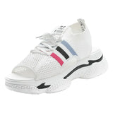 Buckle New Fish Mouth Small White Shoes Sports Soft Soles Sponge Bottom Beach Platform Shoes Women's Shoes s