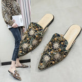 Breakj 2025 Spring And Summer New Sexy Print Hot Diamond Rivet Pearl Tip Head