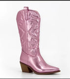 Breakj 2025 New Female Mid-Clinic Solid-Colored Pointed Adult Martin Boots Coarse Heel