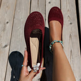 Breakj 2024 New Plus-Size Round-Headed Flat Single Shoes Women's Bean Shoes Sports Casual