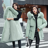 Fashion Winter Jacket Thick Warm Short Parkas Women Winter Coat Elegant 8 Colors Cotton Hooded Jackets Female