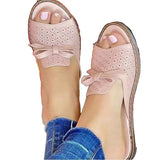 Shoes Sandals Hollow Out Bowknot Women Sandals Shoes Woman Walking Shoes Slip On Sandals Woman Slipper Footwear