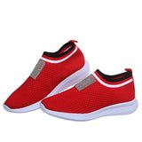 Vulcanized Shoes Casual Mesh Breathable Ladies Sneakers Running Shoes Female Spring Summer Comfortable Footwear 2021