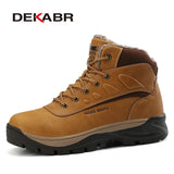 Men High Quality Genuine Leather Boots Male Winter Casual Motorcycle Ankle Boots Men Lace-Up Boots Fashion Men