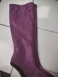 Breakj Winter Show New Pointed Slope And Ultra High Heel Rhinestone Large Size And Knee Boots Women's