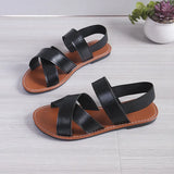 Breakj Style Flat Bottom Open Toe Sandals Female Summer New Comfortable Wear Casual Versatile Plus Size Women's