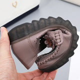 Breakj Women's Shoes Hollow Leather Women's Single Shoes Casual Mother Shoes Flowers Happy Shoes Korean Version Of The Foot Breathable Comfortable Single