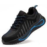 Work Shoes For Men Safety Work Ankle Boots With Steel Toe Man Sneaker Anti-puncture Men's Safety Shoes Footwear