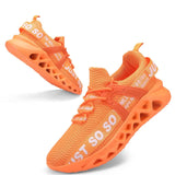 Sneakers Casual Lace-up Breathable Couple Tenis Shoes Fashion Mesh Hard-wearing Blade Running Shoes for Men Plus Size