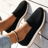 Breakj Size Fly Woven Single Shoes Women's Spring 2024 New Mesh Cloth Breathable Pedal Women's Casual Knit