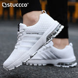 New Men Shoes Casual White Sneakers Air Mesh Summer Breathable Hard-Wearing Slip-On Athletic Tenis Shoes for Men Big
