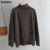 thick big Autumn Winter o-neck oversize Sweater Pullover Women warm chic female loose cashmere Basic wool Sweaters