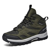 Breakj Autumn And Winter Men's Outdoor Hiking Sneakers Work-Resistant Shoes Thick Soles Wear-Resistant Walking