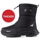 Men's Boots 2021 New Winter Shoes Men Snow Boots Waterproof Non-slip Thick Fur Winter Boot For -40 Degrees Platform