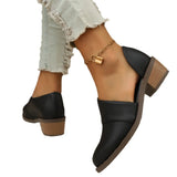 Breakj Spring And Summer New Pointer Side Hollow Low Heel Deep Tip Shoes Women's Singles
