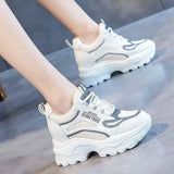 Breakj New Spring And Summer New Women's Shoes Fashion Sleeker Casual Sneakers Single Shoes Round Head With Mesh Loose Cake