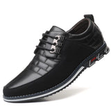 New Oxfords Leather Men Shoes Fashion Casual Slip On Formal Business Wedding Dress Shoes Men Big Size 38-48 Drop