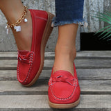 Breakj Autumn New Lefu Shoes Casual Shoes Bean Shoes Large Size Women's Shoes Flat Heel Elderly Mother Shoes Women's Single